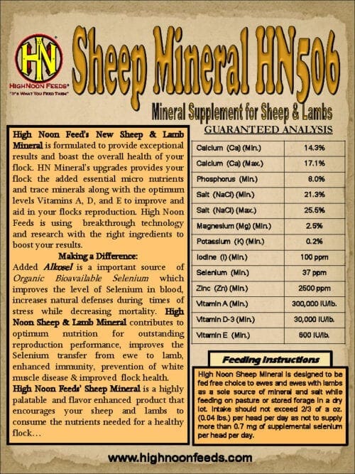 Feed Sheep Mineral HN506 CFC Farm & Home